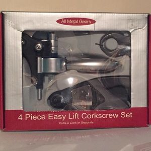 4 Piece Easy Corkscrew Set